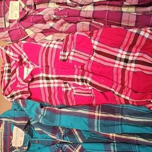 Aeropostale Plaid Shirts Medium Bundle